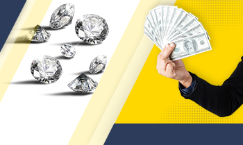 Selling your unwanted diamonds and jewelry is as easy as 1-2-3.